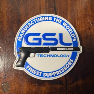 GSL White Logo PVC Velcro Patch