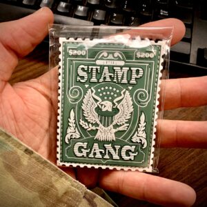 StampGang Tax Stamp PVC Velcro Patch